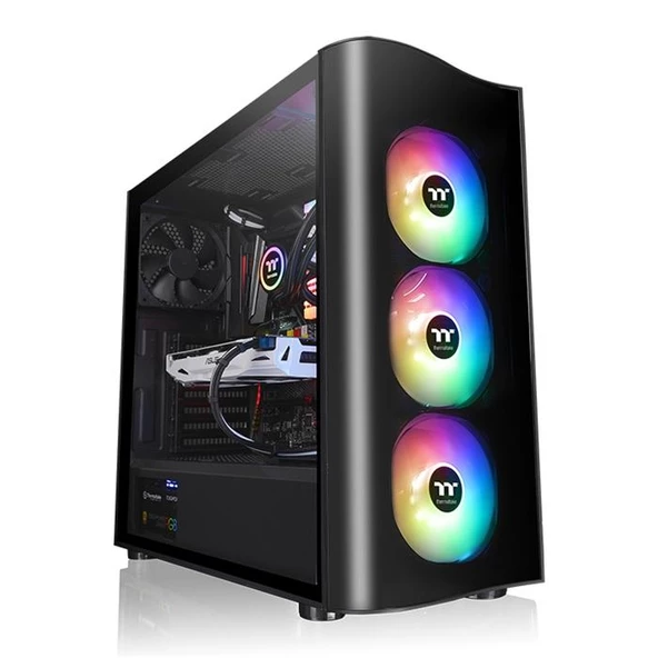 Thermaltake View 23 Tempered Glass Argb 3X120Mm Fanlı Mid Tower Kasa Ca-1M8-00M1Wn-00 - 1