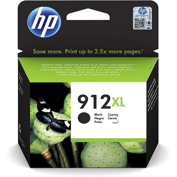 HP 912XL Yüksek Kapasite Black SiyahKartuş 3YL84A ürün görseli 1