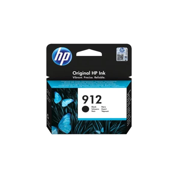 HP 912 Black Siyah Kartuş 3YL80A