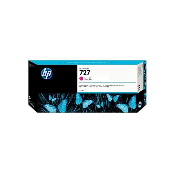 HP 727 Magenta Kırmızı 300ML Plotter Kartuşu F9J77A ürün görseli 1