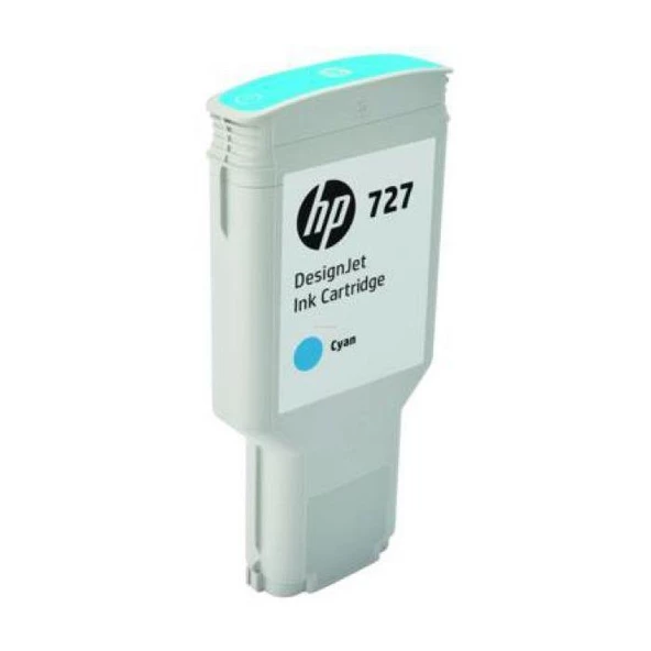 HP 727 Cyan Mavi 300ML Plotter Kartuşu F9J76A