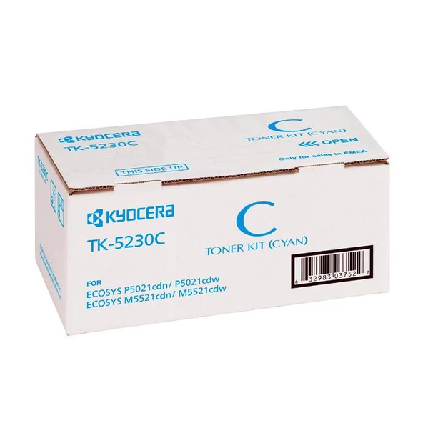 Kyocera TK-5230C Cyan Mavi Orjinal Fotokopi Toneri Ecosys M5521cdn-5521cdw P5021cdn-5021cdw 2.200 Sa ürün görseli 1
