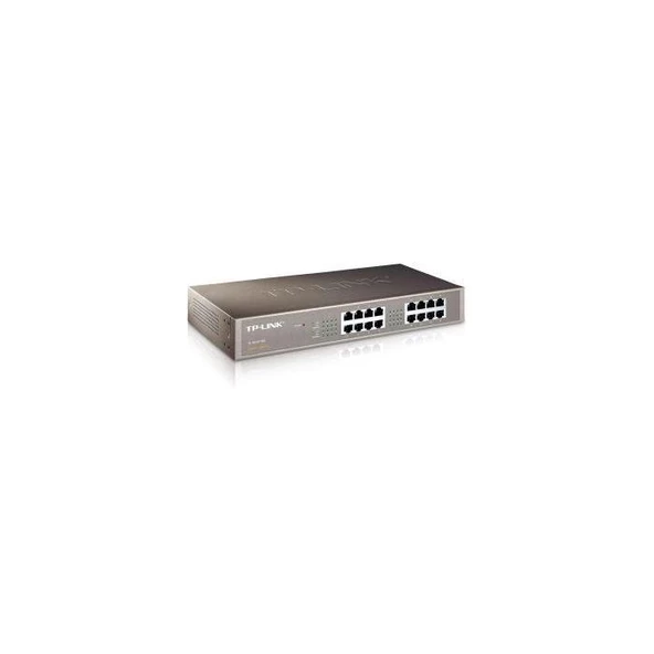 Tp-Link TL-SG1016D 16 Port 10-100-1000 Mbps Switch Çelik Kasa Rack Mount