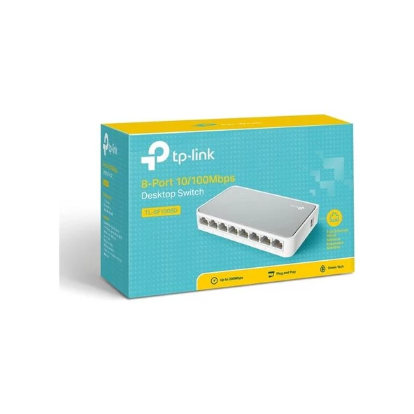 TP-Link TL-SF1008D 8 Port 10/100 Switch - Resim 3