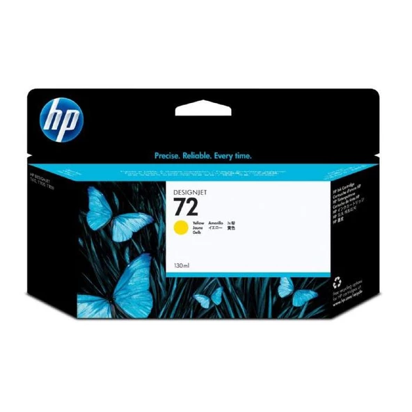 HP 72 Yellow Sarı 130ML Plotter Kartuşu C9373A