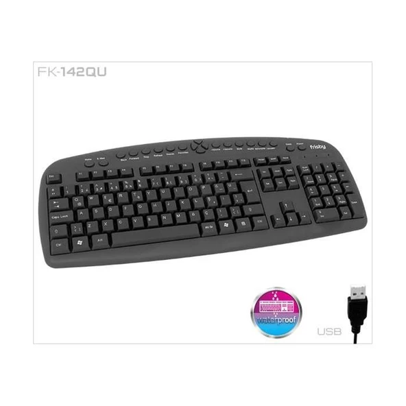 Frisby FK-142QU Q USB Multimedya Klavye ürün görseli 1