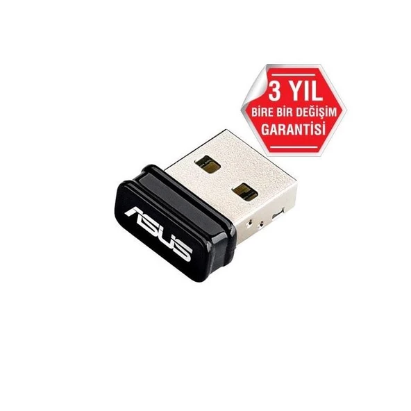 Asus USB-N10 NANO 150Mbps Kablosuz USB Adaptör