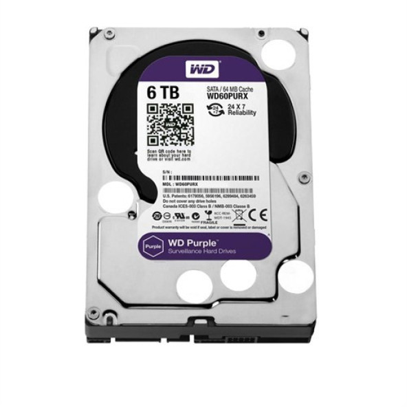 6TB WESTERN DİGİTAL WD60PURX HARDDİSK