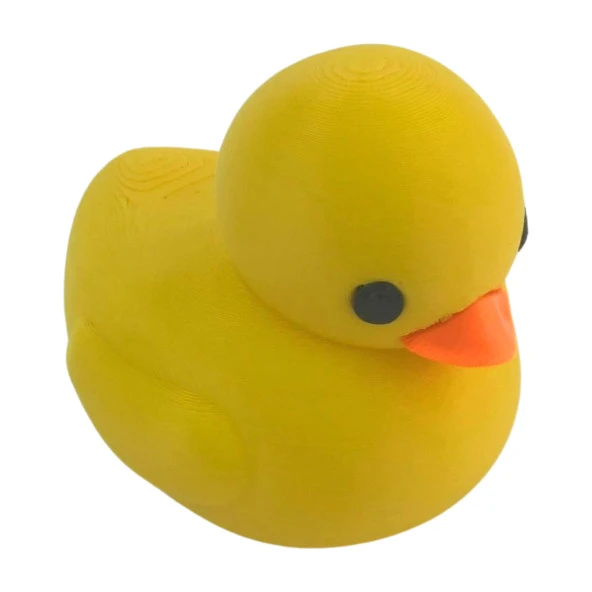 3D Minik Sevimli Yüzen Ördek Model Oyuncak - Sarı - Resim 2