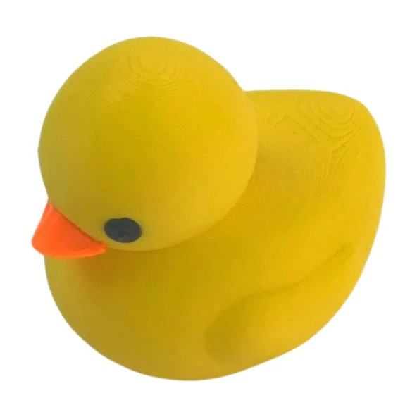 3D Minik Sevimli Yüzen Ördek Model Oyuncak - Sarı - Resim 3