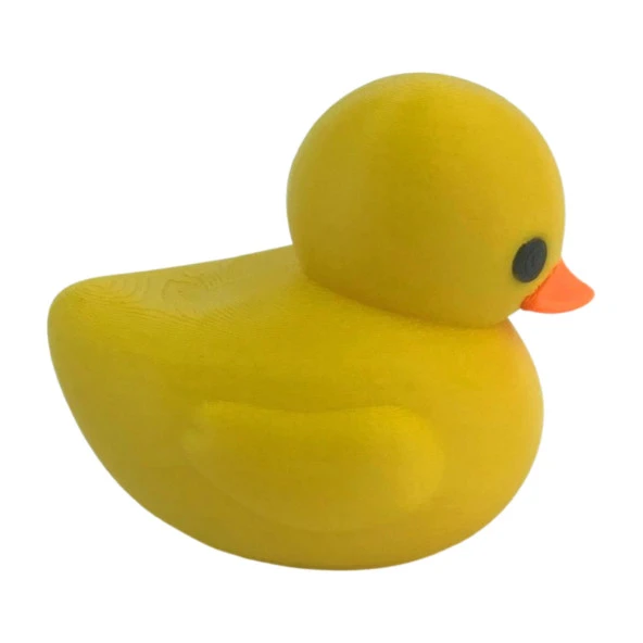 3D Minik Sevimli Yüzen Ördek Model Oyuncak - Sarı - Resim 4