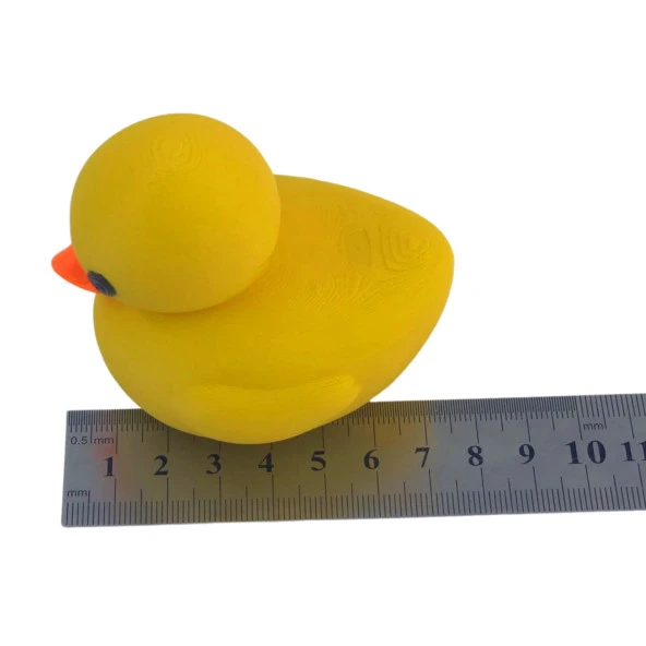3D Minik Sevimli Yüzen Ördek Model Oyuncak - Sarı - Resim 5