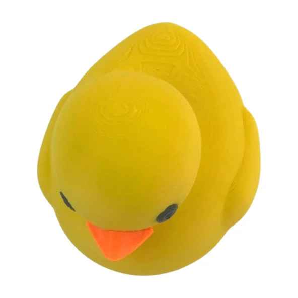 3D Minik Sevimli Yüzen Ördek Model Oyuncak - Sarı - Resim 6