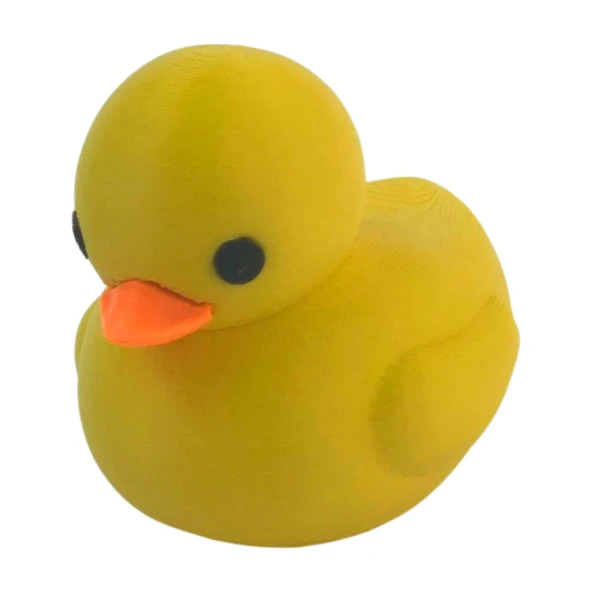 3D Minik Sevimli Yüzen Ördek Model Oyuncak - Sarı - Resim 8