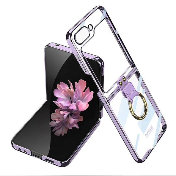 Galaxy Z Flip 6 Kılıf  Yüzüklü Kıpta Kapak