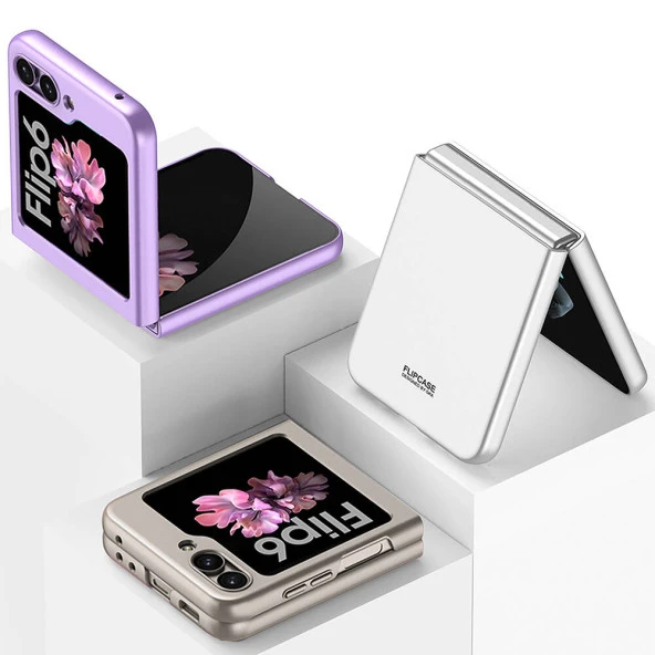 Galaxy Z Flip 6 Kılıf  Sert Kıpta Kapak - Resim 9