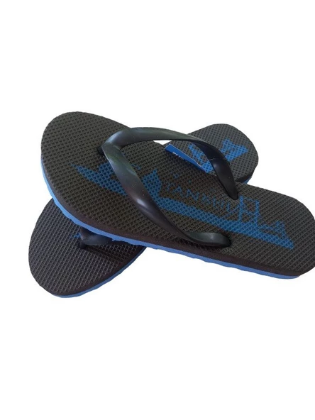 Parmak Arası Unisex Terlik - Mavi/Siyah Renkli - 5