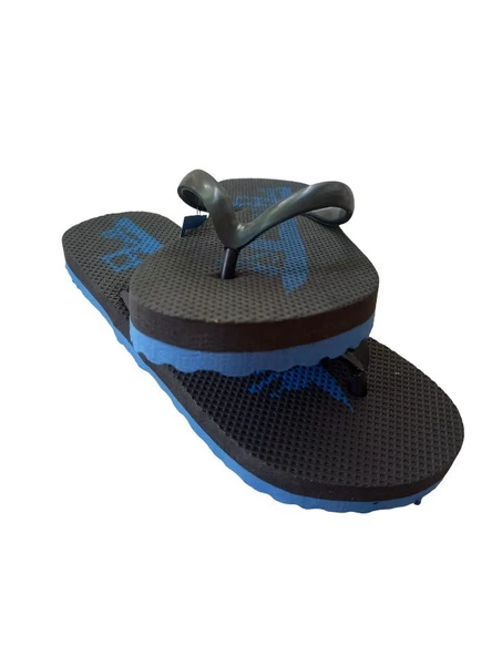 Parmak Arası Unisex Terlik - Mavi/Siyah Renkli - 4