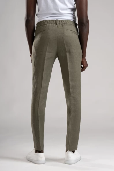 SİR Regular Fit Yarım Astarlı %100 Linen (Keten) Kumaş Takım Elbise - 5