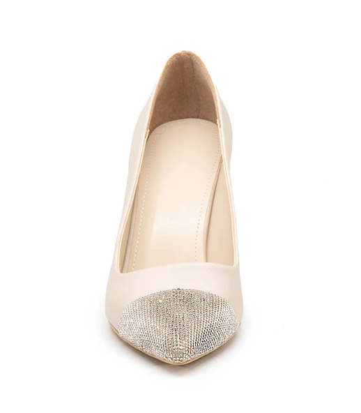 Feles Sten Taş Detaylı Kadın Topuklu Ayakkabı Stiletto - Resim 8