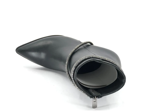 Feles Taşlı Topuklu Kadın Bot - Resim 11