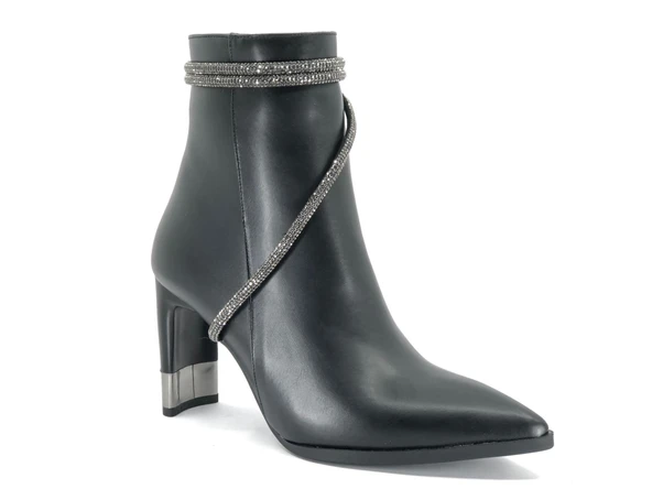 Feles Taşlı Topuklu Kadın Bot - Resim 7