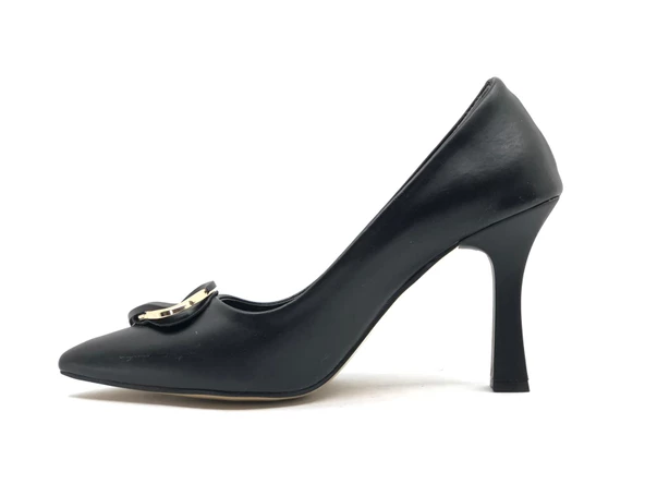Feles Toka Detaylı Stiletto Kadın Topuklu Ayakkabı - 26