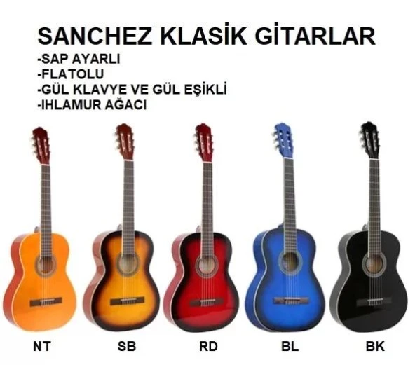 4/4 Klasik Gitar (siyah)