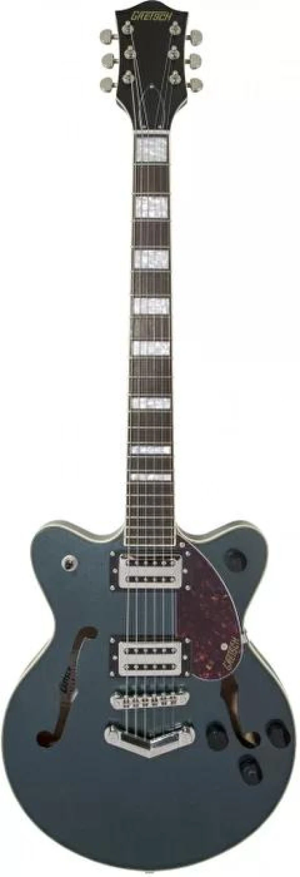 Gretsch G2655 Streamliner Center Block Jr. Double-cut V-stoptail Laurel Klavye Gunmetal Elektro Gitar