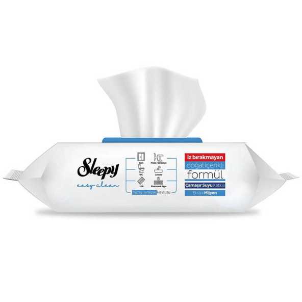 SLEEPY Easy Clean Çamaşır Suyu Katkılı Yüzey Temizlik Havlusu 100 Yaprak