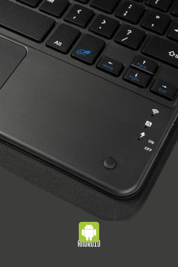 Fuchsia Savvy Keyboard Tab S9 FE Plus Bluetooh Bağlantılı Standlı Klavyeli Tablet Kılıfı - Resim 3