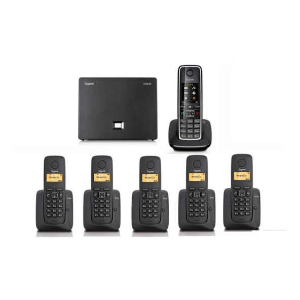 Gigaset C530 IP 6 Dahili Dect Telsiz Kablosuz Telefon Santral - 1