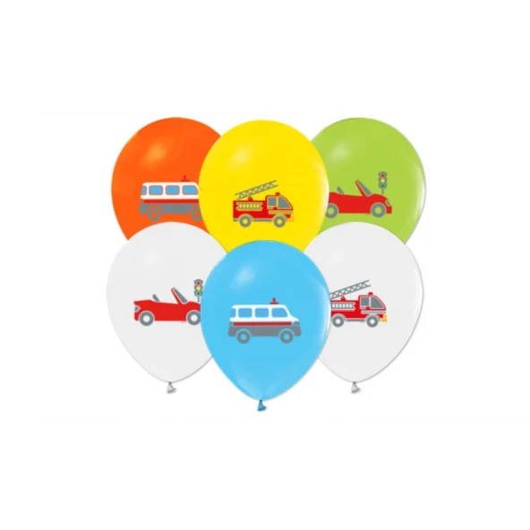 Trafik Temalı Baskılı Balon ürün görseli