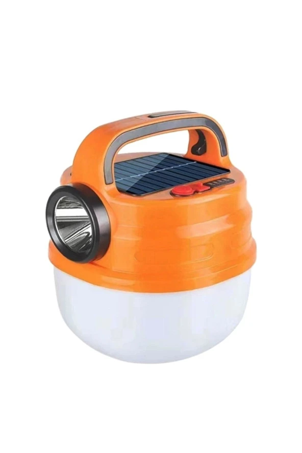 Kamp Feneri Solar Güneş Enerjili Taşınabilir Acil Durum Feneri 50 W Parlak Güçlü Çadır Feneri - 6