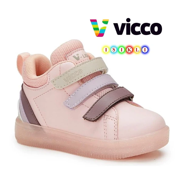 Vicco Rainbow Işıklı Ortopedik Çocuk Boğazlı Spor Ayakkabı - Resim 6