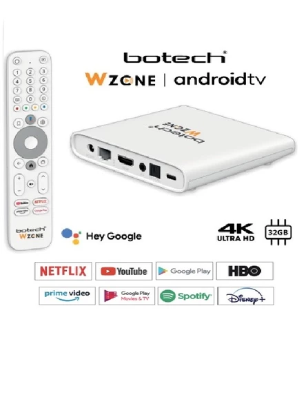 WZONE White 4K 2Gb 32Gb Lisanslı Android TV