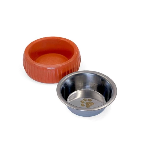 Mikopet Organik Seramik Mama Kabı Kiremit - 4