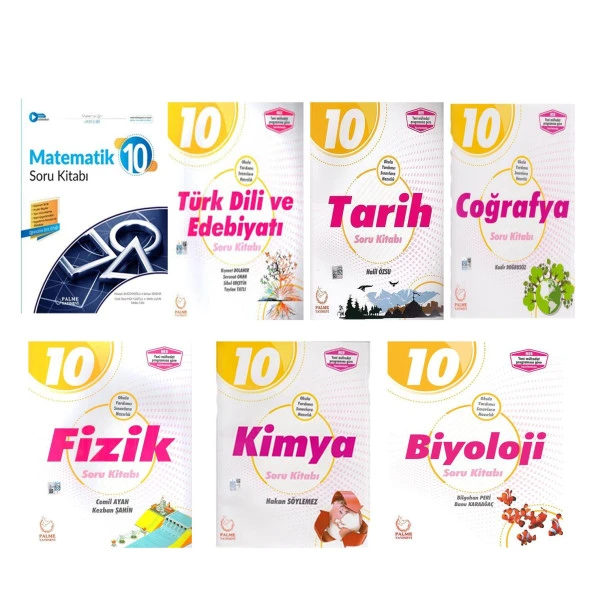 Palme 10. Sınıf Soru Bankası Seti 7 Kitap