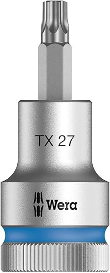 Wera 8767 C HF Torx Zyklop uç somun 1/2 inç (1/2 inç) tutma fonksiyonlu tahrik, TX 40 x 60 mm, 0500