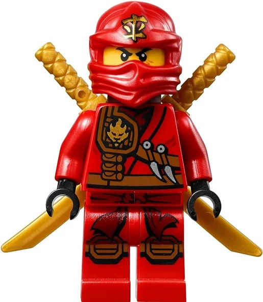 LEGO Ninjago Minifigure - Kai Zukin Robe (Red Ninja) with Dual Gold Swords