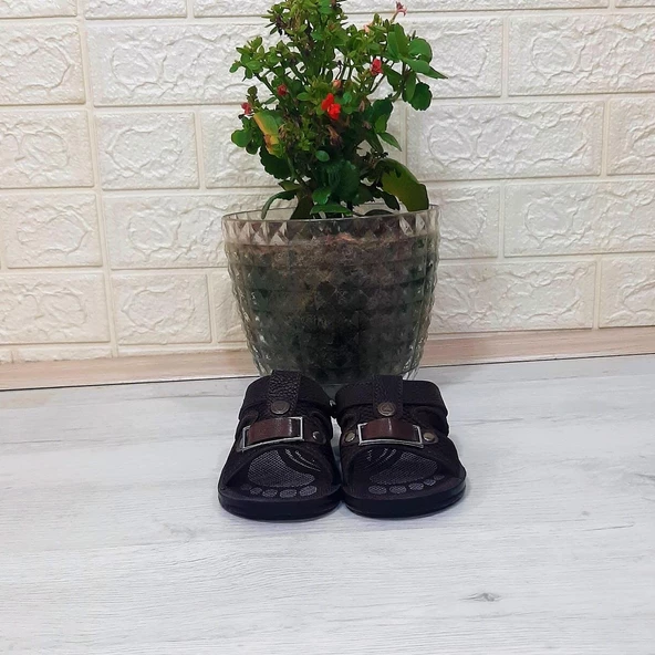 Fiyra Kajma Kahverengi renk Erkek Çocuk Günlük Terlik - 2