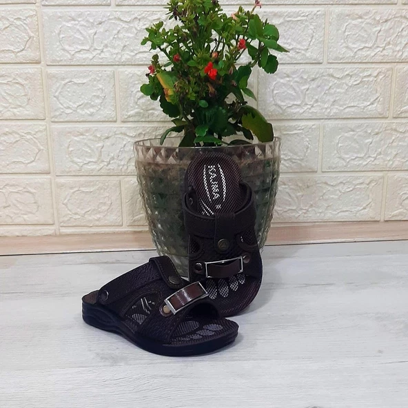 Fiyra Kajma Kahverengi renk Erkek Çocuk Günlük Terlik - 3