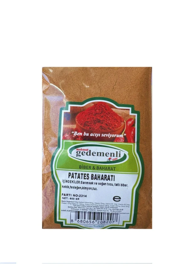 CİPS VE PATATES BAHARATI 500 GR ürün görseli