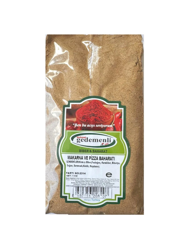MAKARNA VE PİZZA BAHARATI 1000 GR ürün görseli