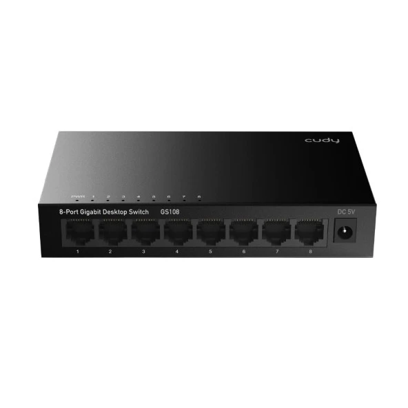 CUDY GS108 8 Port Gigabit Yönetilemez Desktop Metal Kasa Switch - 1