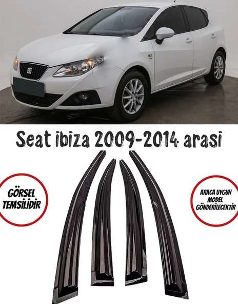 Seat İbiza 2009-2014 Arası Cam Rüzgarlığı 4lü Takım