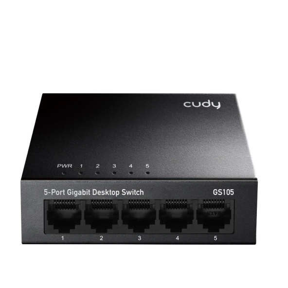 CUDY 5port GS105 Gigabit Yönetilemez Metal Kasa Switch