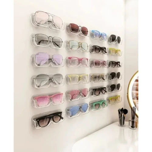 Periboia Kendinden Yapışkanlı Şeffaf Gözlük Standı - 3