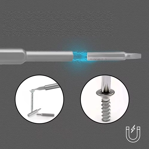 Periboia 25 Parça Çok Fonksiyonlu Hassas Tornavida Seti – Telefon Tablet Elektronik Tamir Tornavida Seti - 4