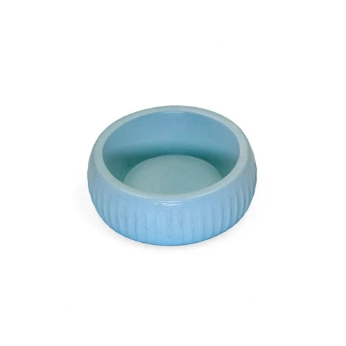 Periboia Mikopet Organik Seramik Mama Kabı Mavi - 3